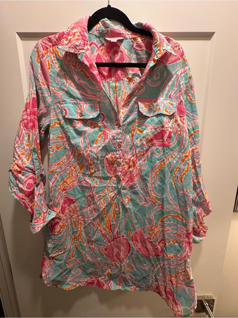 Lilly Pulitzer Captiva Tunic in the "Jellies Be Jammin" print